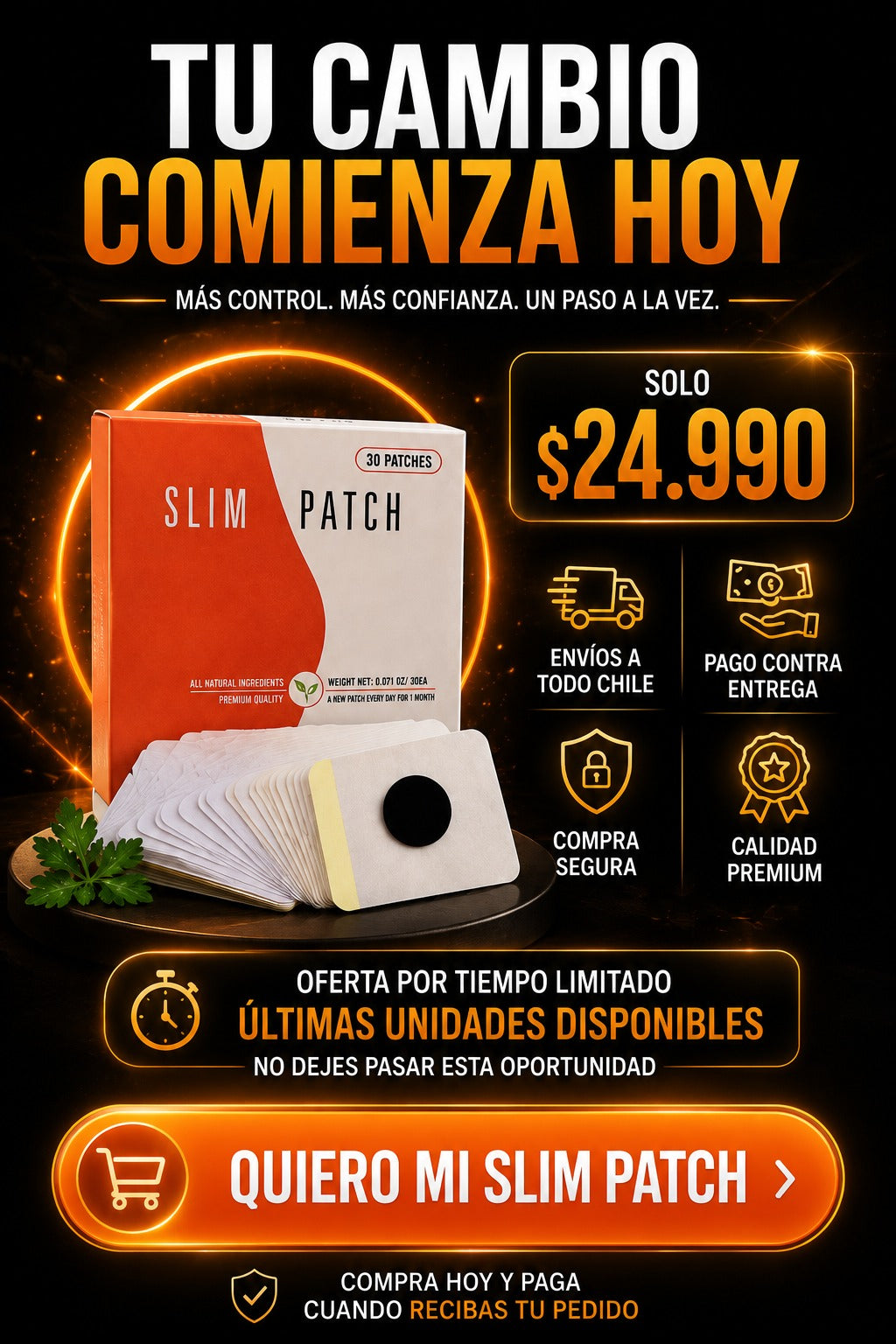 SLIM PATCH - PARCHE ADELGAZANTE 30 UNIDADES